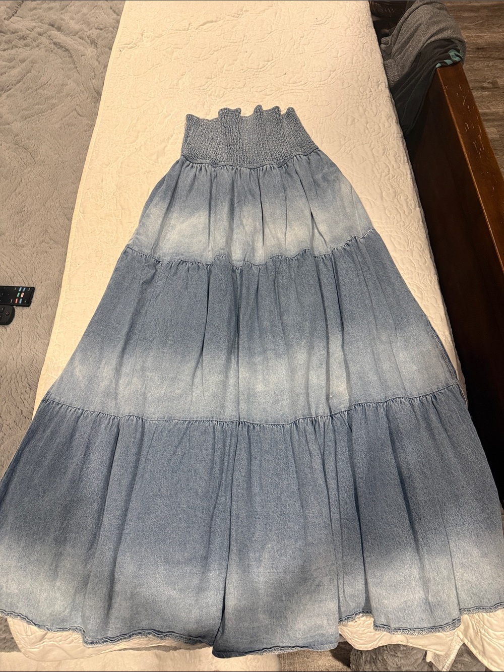 Denim sleeveless dress